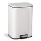 preview thumbnail 23 of 48, Fingerprint-Proof Commercial Trash Can, Stainless Steel, Soft-Close Lid, Foot Pedal, Indoor Recycling,for Kitchen/Office