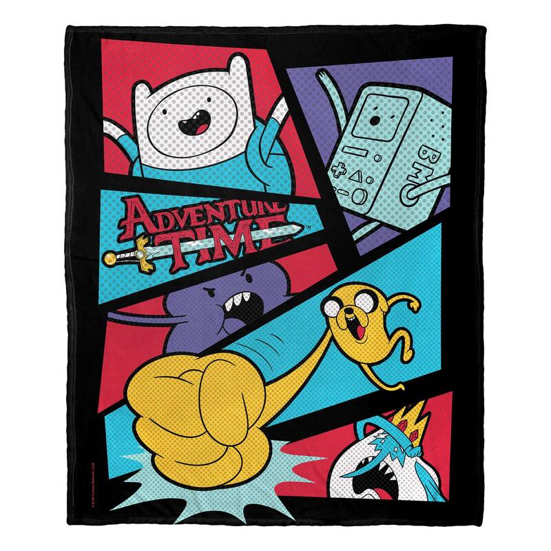 Cartoon Network Adventure Time Silk Touch Throw Blanket
