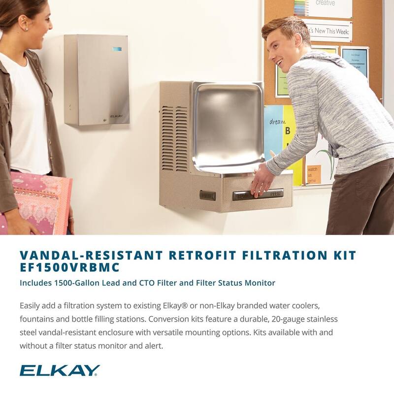 Elkay Universal Vandal-Resistant Filtration Kit with Filter Status Monitor