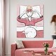 Oliver Gal 'Cat Slumber Party' Fashion and Glam Wall Art Canvas Print ...