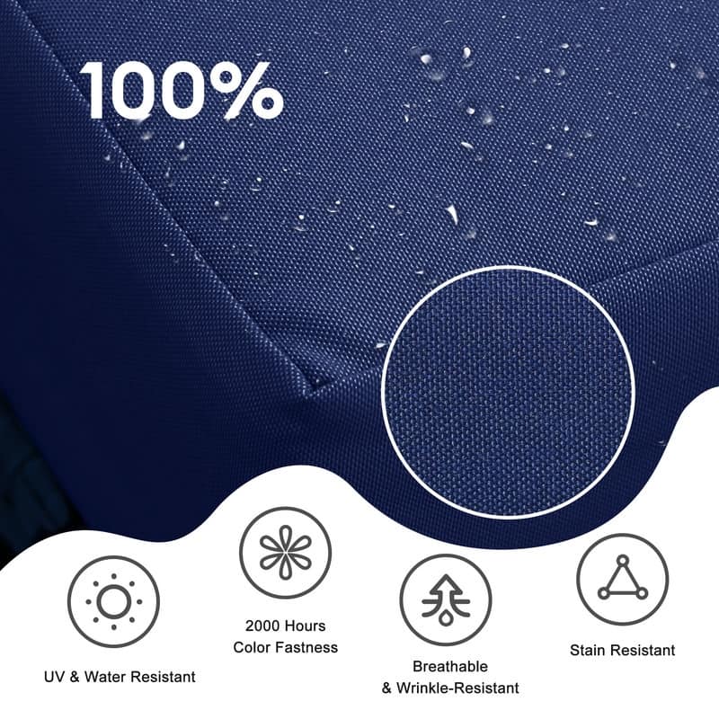 FINCATI 27" × 27" Sectional Cushion Slipcover, Outdoor Cushion Replacement Cover, Patio Seat Cover 27 Inches (COVER ONLY!)