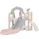 preview thumbnail 53 of 65, 5 in 1 Toddler Slide and Swing Set - Indoor & Outdoor Kids Playground Climber with Telescope - 71.6'' L x 56.3'' W x 45.2'' H