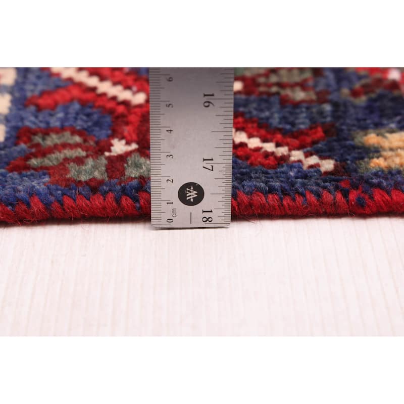 ECARPETGALLERY Hand-knotted Andelz Red Wool Rug - 5'0 x 9'6