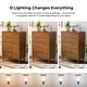 preview thumbnail 9 of 9, Furniture of America Beau Midcentury Walnut 5-Drawer Chest with Interlocking Drawers