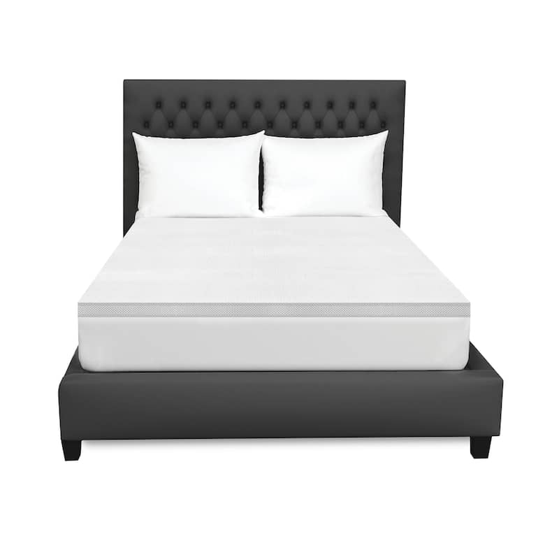 CLOSEOUT 2-Inch Memory Foam Mattress Topper with Graphene Cover
