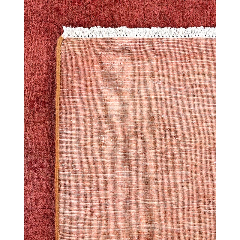 Fine Vibrance, One-of-a-Kind Hand-Knotted Area Rug - Pink, 6' 3" x 9' 3" - 6' 3" x 9' 3"