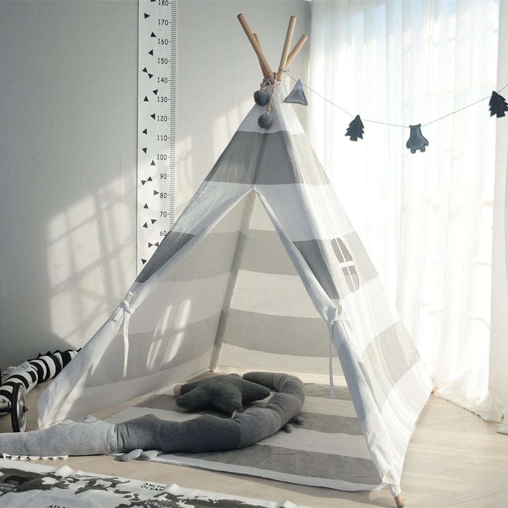 Grey kids teepee 2025