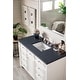 preview thumbnail 21 of 37, James Martin Vanities Bristol 48" Single Vanity, Bright White Charcoal Soapstone Quartz