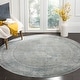 preview thumbnail 50 of 57, SAFAVIEH Vintage Ritienne Oriental Distressed Viscose Rug 6' Round - Light Blue/Light Grey - Round