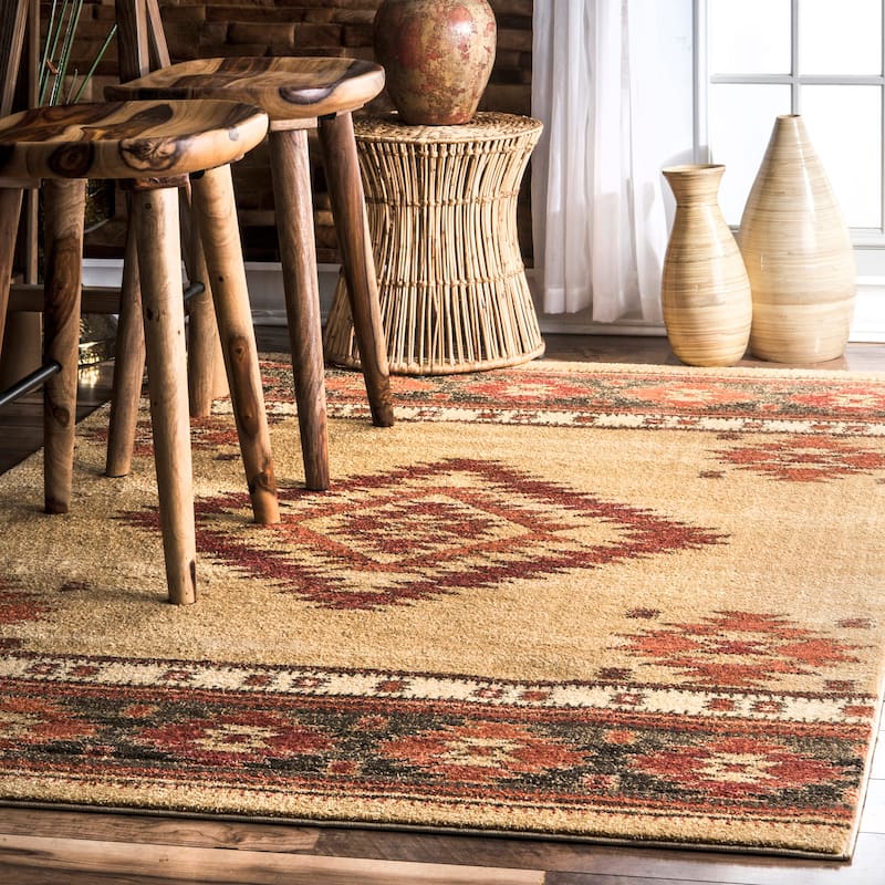 Nuloom Margene Tribal Diamond Area Rug