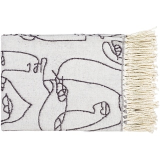 Artistic Weavers Weiss Modern Art Cotton Blend Throw