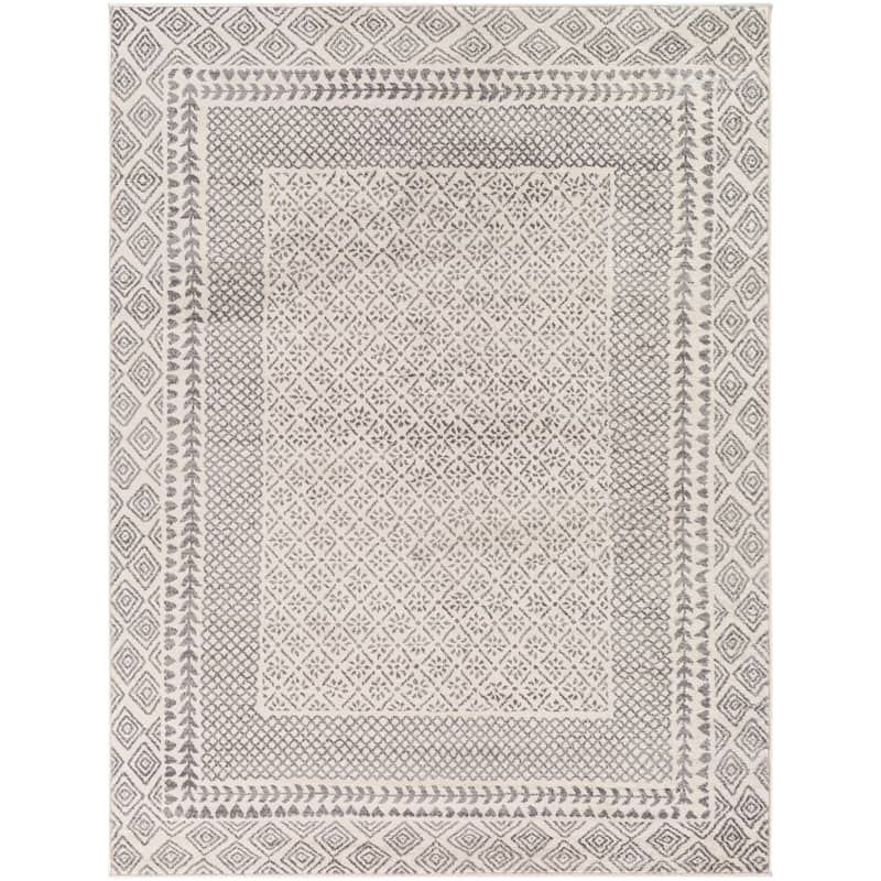 Livabliss Vanessa Tribal Border Area Rug