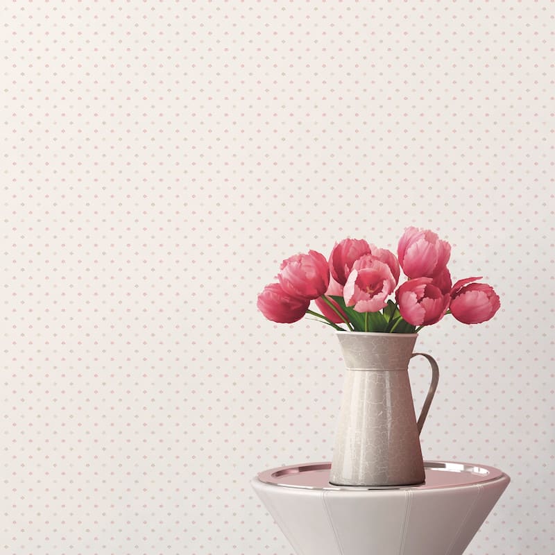 Galerie Wallcoverings Miniatures 3 Mini Floral Motif Design Vinyl on Non-woven Matte Wallpaper Roll