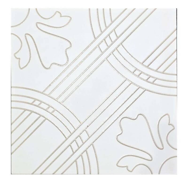 The Tile Life Winifred 10x10 Porcelain Floor & Wall Tile - White - 10 x 10 Sample