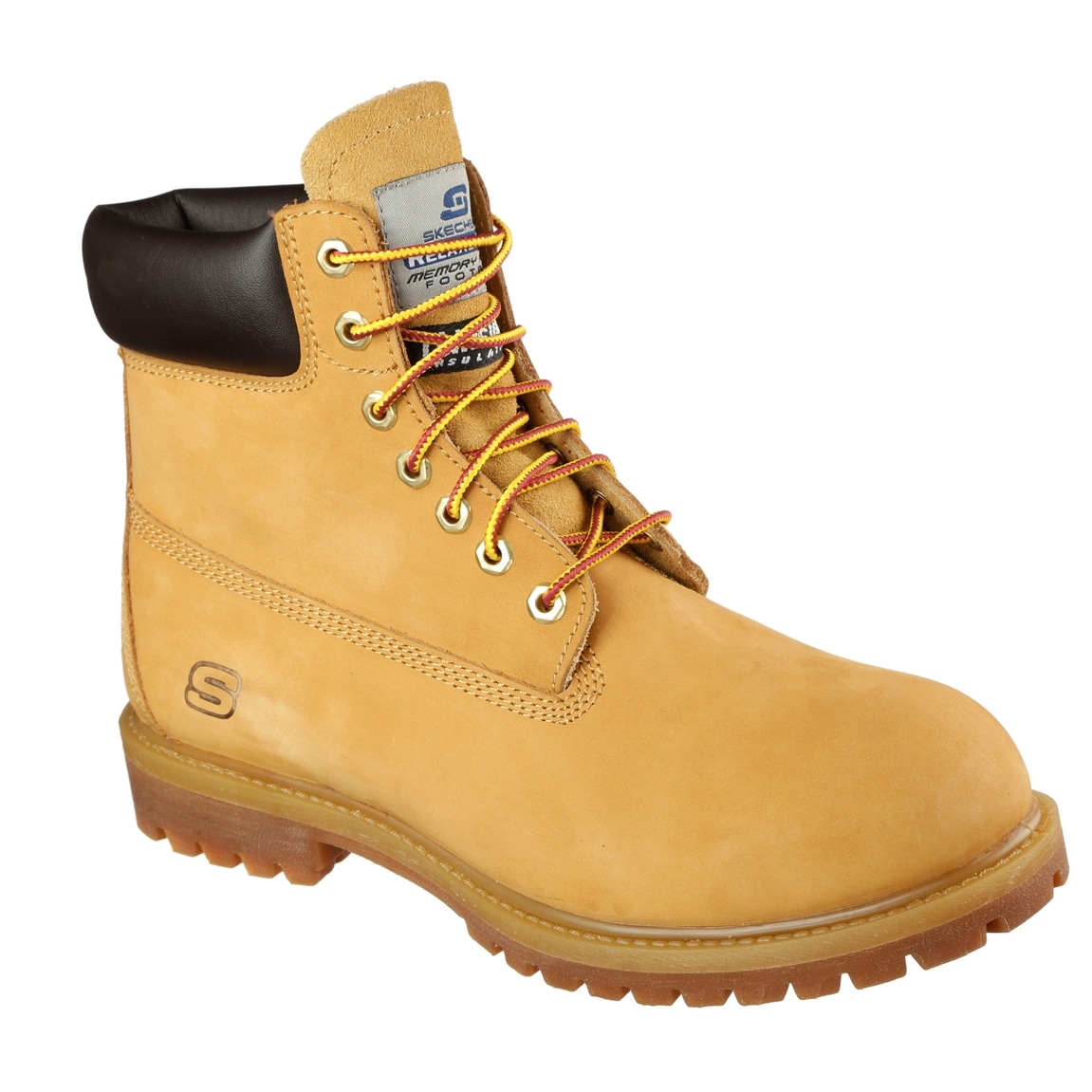skechers boots mens yellow