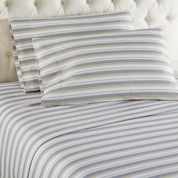 Shavel Micro Flannel® Bed Sheet Set - King - metro stripe