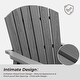 preview thumbnail 29 of 54, Set of 2 HDPE Adirondack Swivel Gliders, Outdoor Patio Chair Set