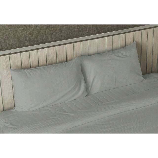 King Size Luxury Comfort 1800 Series 4-piece Bed Sheet Set - Light Grey