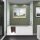 preview thumbnail 114 of 145, Fine Fixtures Acrylic-Fiberglass Soaking Bathtub, White. Alcove/Apron Front