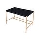 preview thumbnail 2 of 8, Contemporary Style Midriaks Writing Desk with/USB Port, Wooden Countertop and Metal Desk MDF Panel, Suitable Forhome/Office