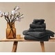 preview thumbnail 8 of 9, Truly Soft Cloud Solid 6 Piece Towel Set Black