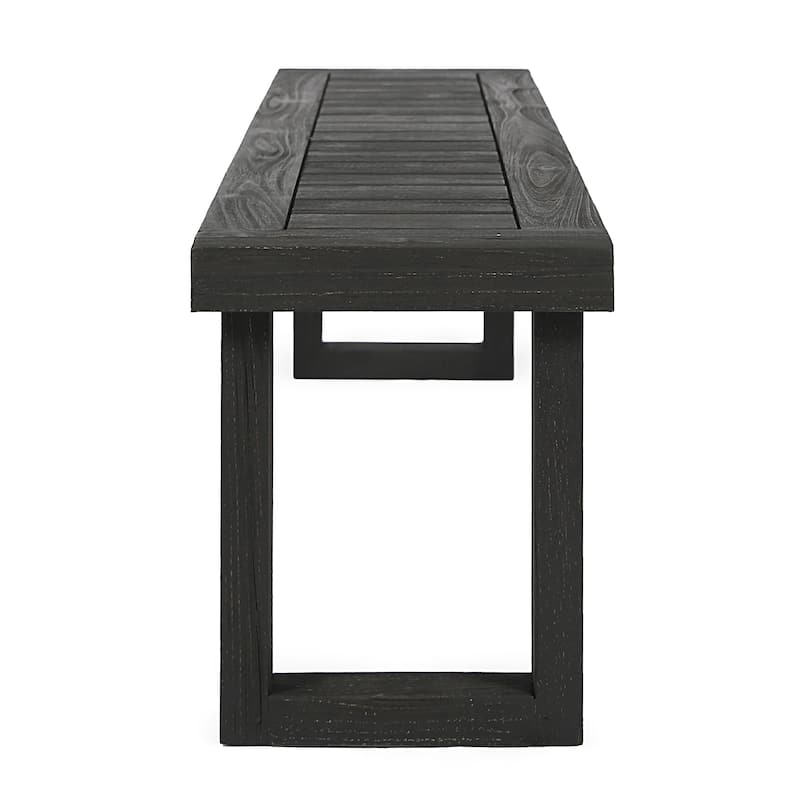 Nestor Outdoor 6-Seater Acacia Wood Dining Set with Bench by Christopher Knight Home