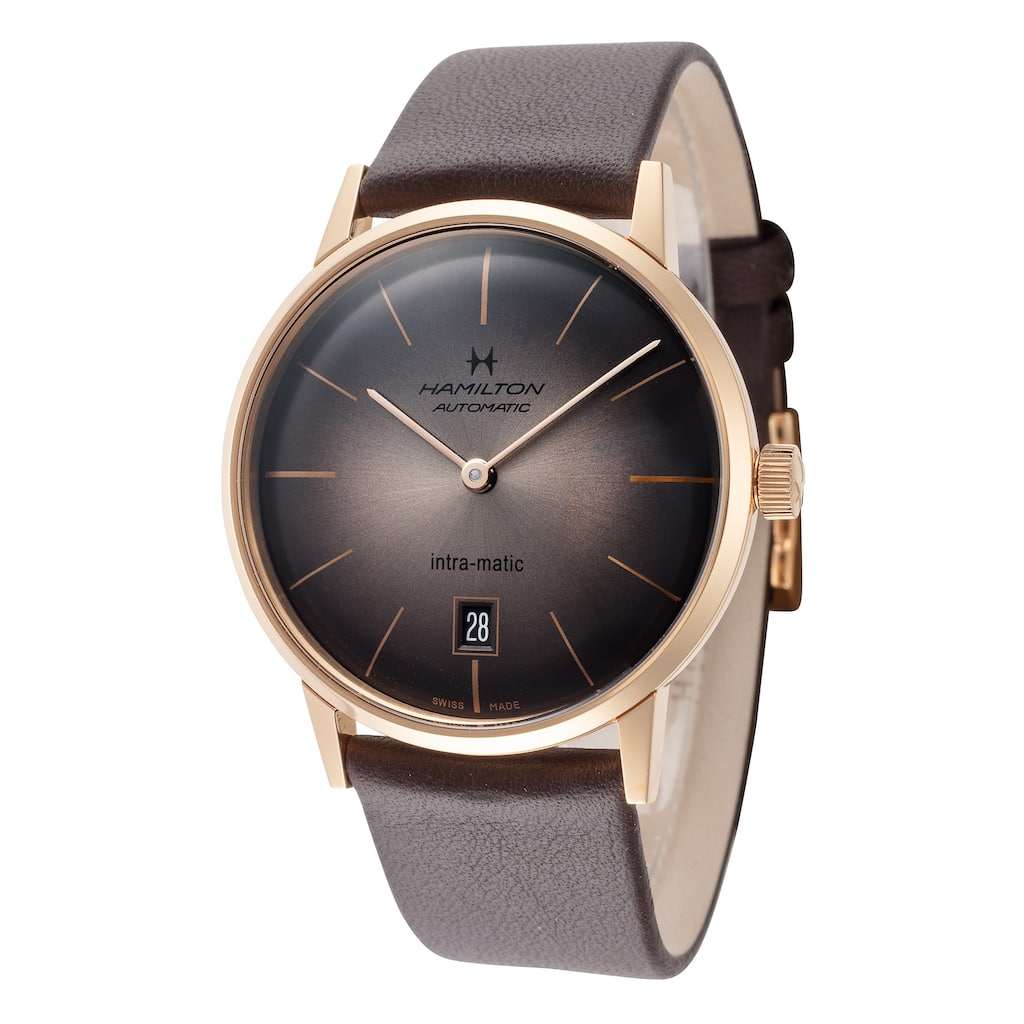 Hamilton Men's American Classic 38mm Automatic Watch H38465501 - Brown