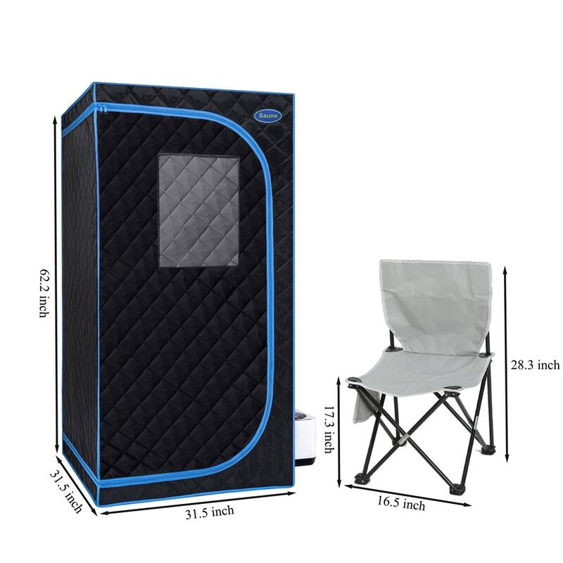 Portable Full Size Steam Sauna Tent with Steam Generator and Remote