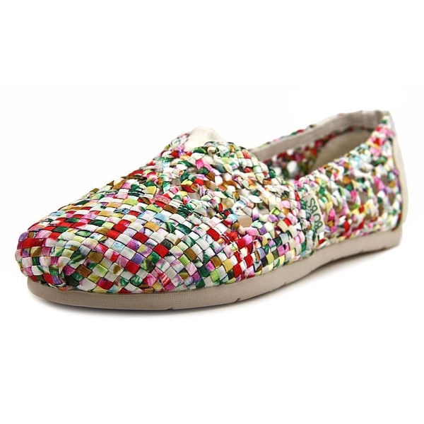 Bobs by Skechers Luxe Bobs-Fresh Cut Women Round Toe Canvas Multi Color Loafer
