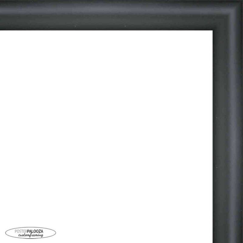 16x32 Contemporary Black Complete Wood Picture Frame with UV Acrylic, Foam Board Backing, & Hardware