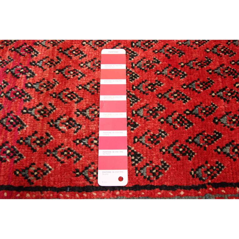 ECARPETGALLERY Hand-knotted Andelz Red Wool Rug - 3'5 x 9'11