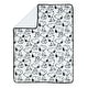 preview thumbnail 3 of 5, Lambs & Ivy Classic Snoopy Minky and Faux Shearling Baby Blanket - White/Black