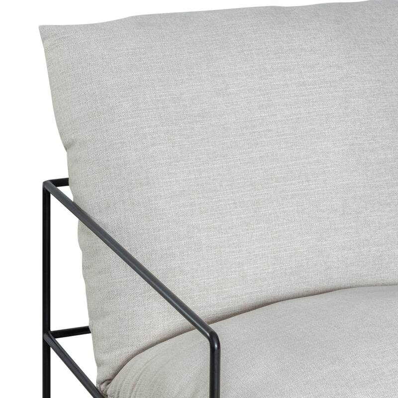 Rogan Modern Industrial Accent Chair