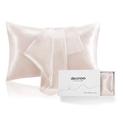 Deconovo 100% Pure Mulberry Silk Pillowcase With 22 Momme 6A High Grade Fibers