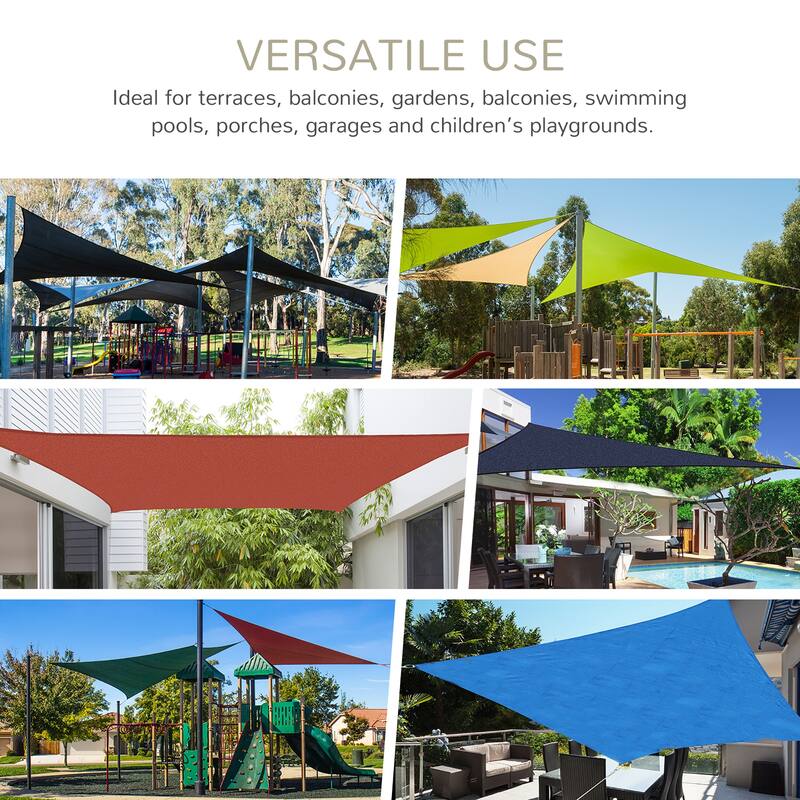 Outsunny 20' x 16' Rectangle Outdoor Patio Sun Shade Sail Canopy