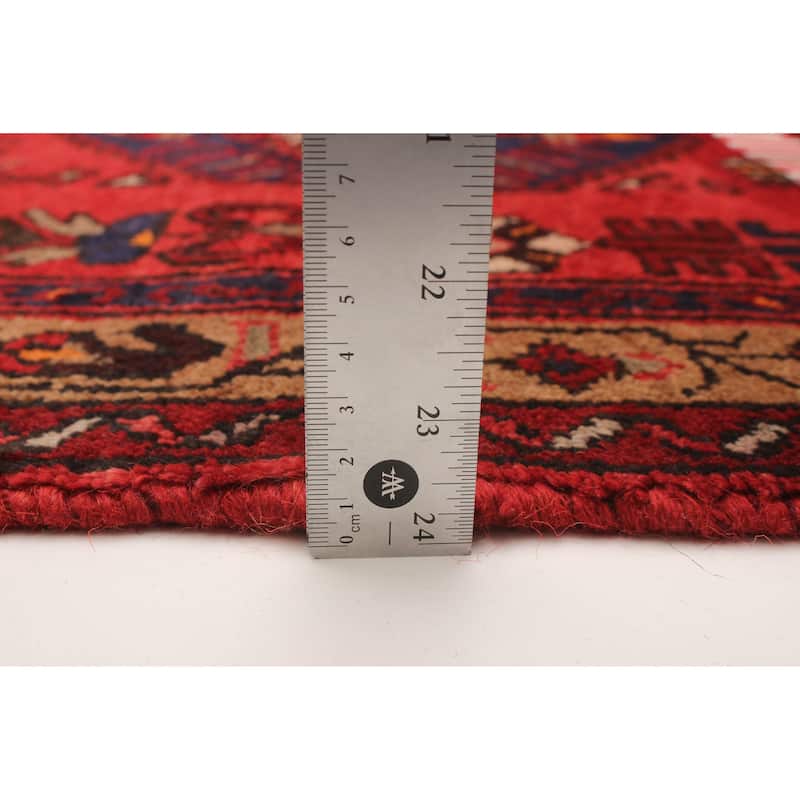 ECARPETGALLERY Hand-knotted Andelz Red Wool Rug - 3'1 x 7'10