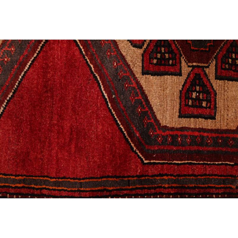 ECARPETGALLERY Hand-knotted Andelz Red Wool Rug - 4'2 x 6'8
