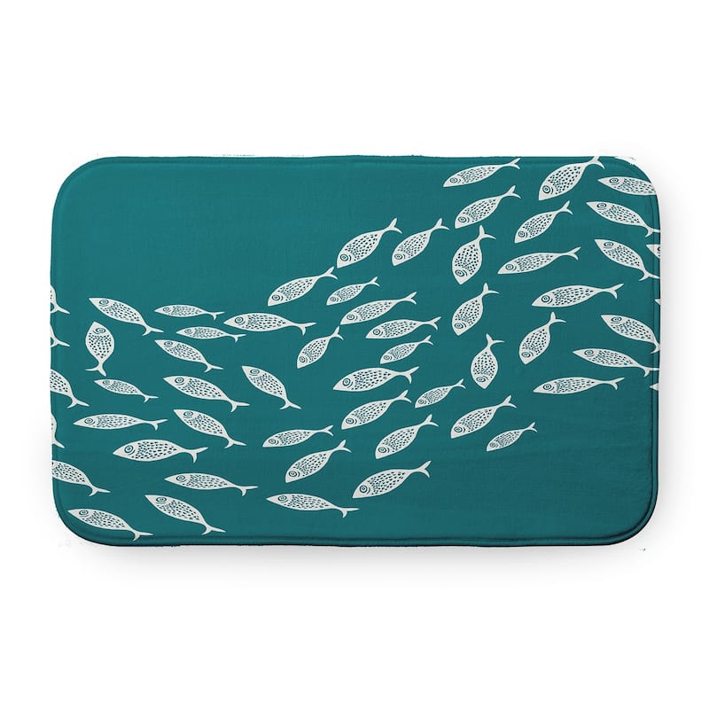 Escuela Bathmat - 24" x 17" - Ocean Teal