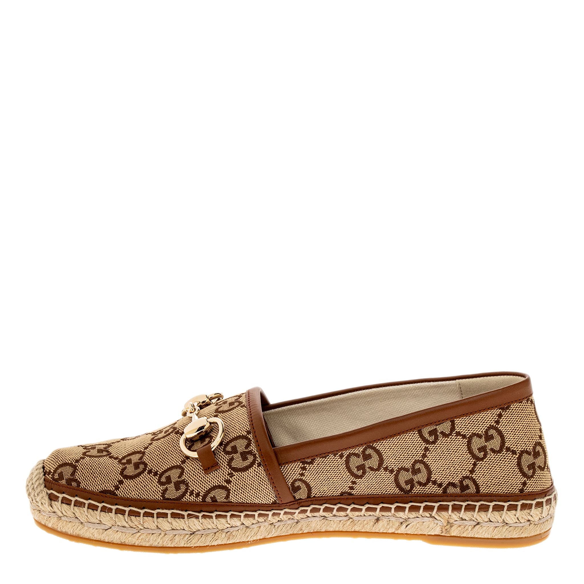 Gucci Beige GG Canvas Slip-On Espadrilles Gucci Beige GG Canvas Espadrille Flats Size 36 EU main image 4