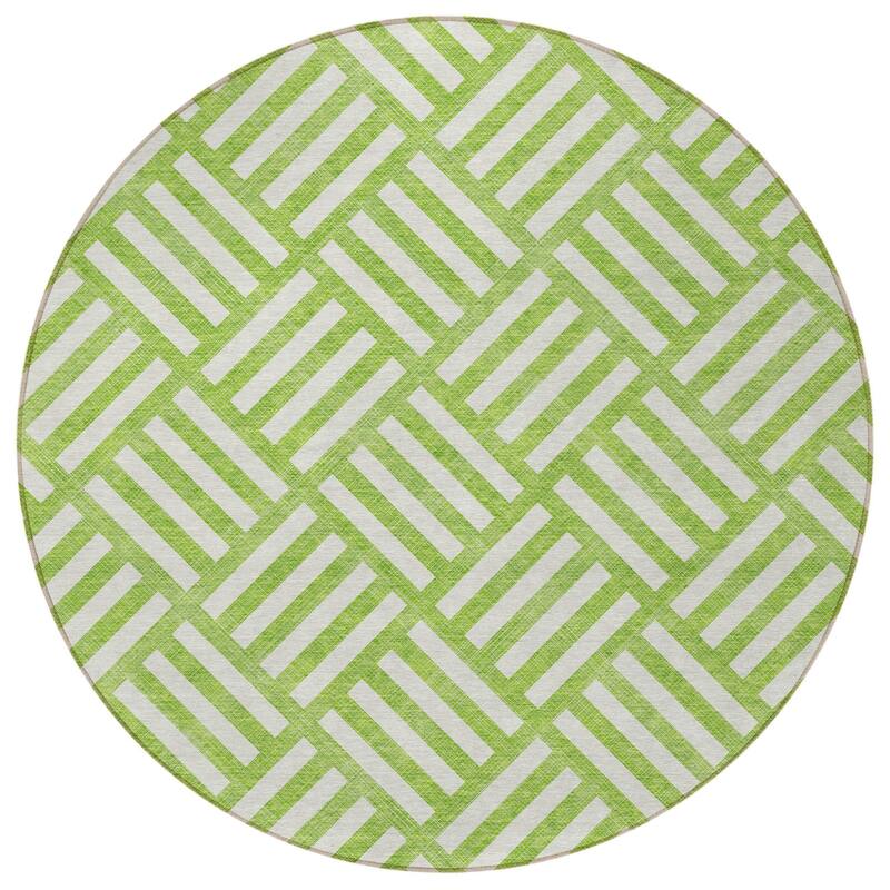 HomeRoots Geometric Transitional Rectangle Outdoor Rug