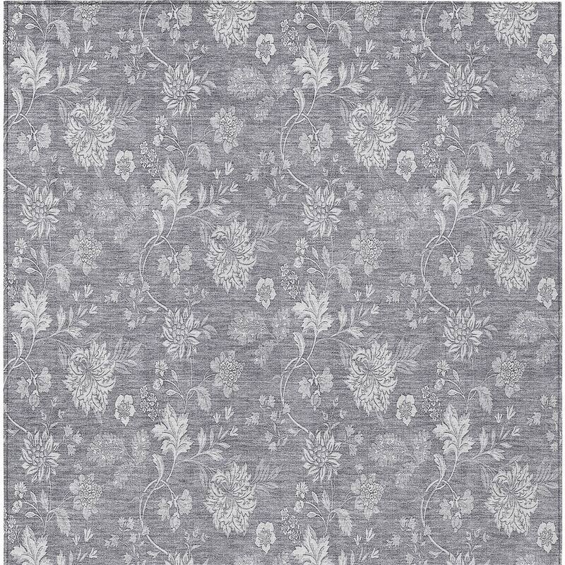 HomeRoots Floral Transitional Rectangle Outdoor Rug