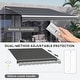 preview thumbnail 4 of 9, 12x10ft Electric Retractable Awning, Remote and Crank, Waterproof