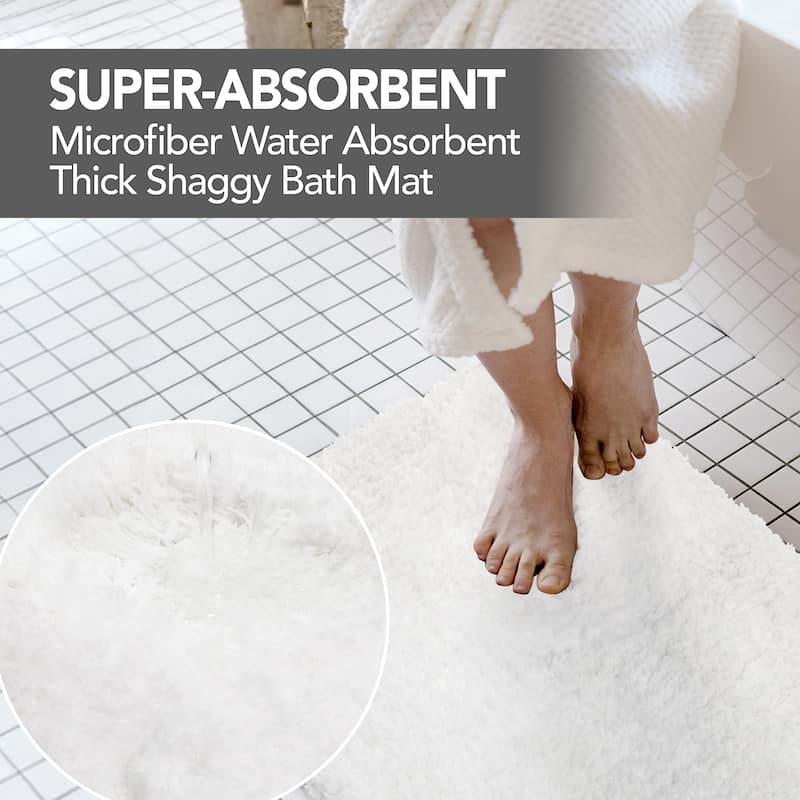 Deconovo Super Absorbent & Thick Bath Mat Rugs (1 PC)