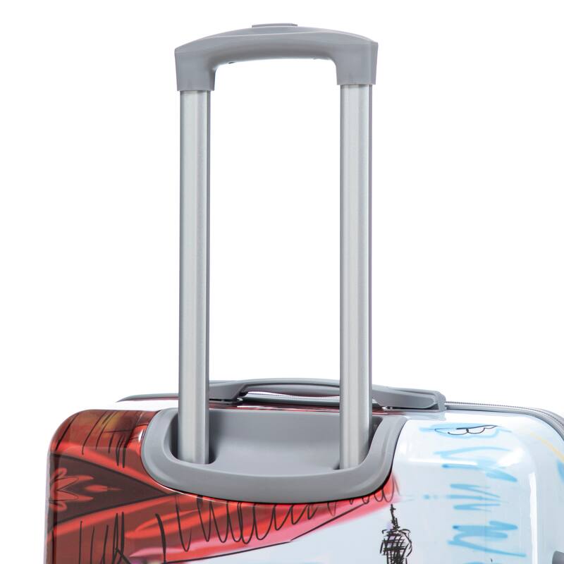 3-Piece, Luggage Sets, Multifunctional Luggage with Printed Pattern and Combination Lock, for Boarding Travel, Coffee
