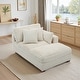 preview thumbnail 173 of 174, 41" W Plush Corduroy Chaise Lounge with Pillows