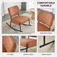 preview thumbnail 19 of 44, Roomfitters Teddy Suede Rocking Chair with Gold Legs, Cushioned Modern Accent Chair for Living Room or Office
