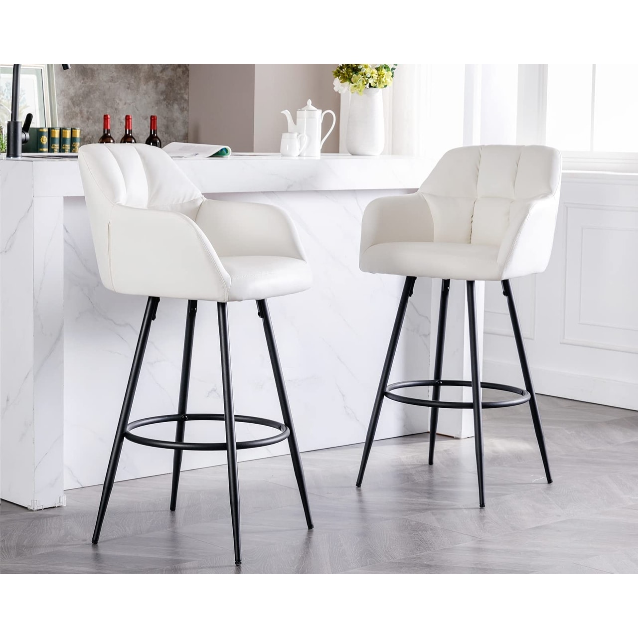 Counter height stools clearance with backs and arms