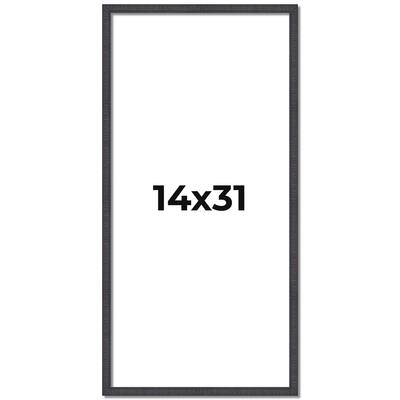 14x31 Frame Brown Solid Wood Picture Frame - Complete Modern Photo