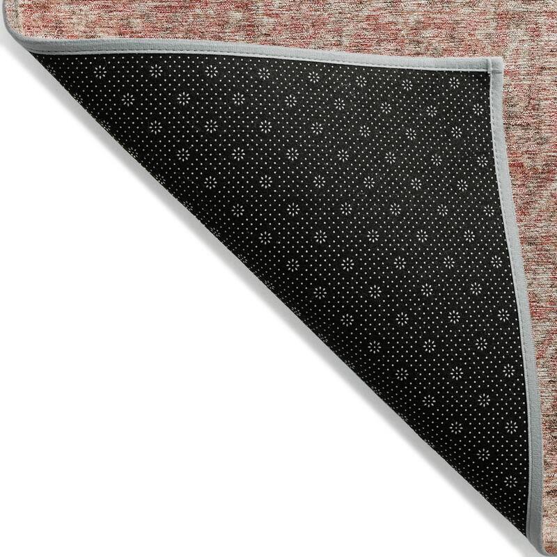 Machine Washable Indoor/ Outdoor Moroccan Boho Chantille Rug
