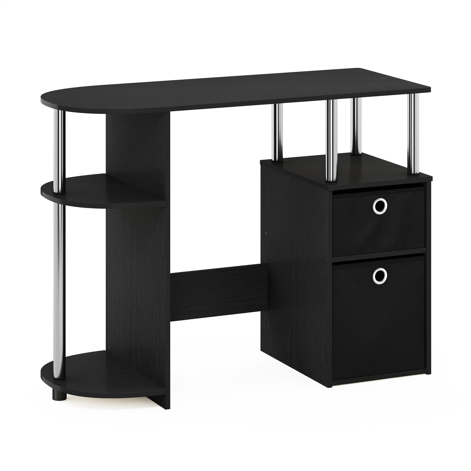 Modern Computer Desk with Storage - Study Writing Desk, Compact Home Office Table